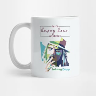 Johnny Depp: Isn't happy hour anytime Mug